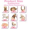 Pau1Hami1ton 8 PCS Girl Horse Theme Honeycomb Table Centerpieces Decorations,Cake Table or Room Decor Easy to Assemble& ReusableGirl Horse view 2
