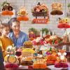 12PCS Thanksgiving Party Table Decorations Thanksgiving Autumn Happy Birthday Honeycomb Centerpieces, Party Supplies for Gobble Turkey Decorations, Supplies & Autumn Party Decorations view 2
