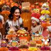 12PCS Thanksgiving Party Table Decorations Thanksgiving Autumn Happy Birthday Honeycomb Centerpieces, Party Supplies for Gobble Turkey Decorations, Supplies & Autumn Party Decorations view 3