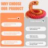 Binvin 3D Printed Animals-Snake Viper,3D Printed Snake Toys Articulated Snake 3D Printed Animals Animal Model Ornaments Creative Funny Toy Festival Gift for Frends (Red, 29Inch) view 2