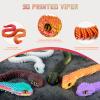 Binvin 3D Printed Animals-Snake Viper,3D Printed Snake Toys Articulated Snake 3D Printed Animals Animal Model Ornaments Creative Funny Toy Festival Gift for Frends (Red, 29Inch) view 4