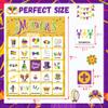 Fenkysoix Mardi Gras Bingo for Kids with 24 Players Cards for Family/School Classroom Activities Mardi Gras Games Bingo Treats Supplies Favors view 2