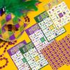 Fenkysoix Mardi Gras Bingo for Kids with 24 Players Cards for Family/School Classroom Activities Mardi Gras Games Bingo Treats Supplies Favors view 4