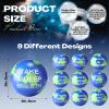 100 Pcs Globe Mini Stress Balls Bulk 2 Inches Foam Relief Stress Balls Squeeze Anxiety Fidget Sensory Toys for Outer Space Earth Party Favors Class Reward Carnival Gift view 2