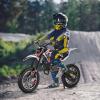 YOXIER 50cc Kids Dirt Bike, 2-Stroke Mini Bike, Dirt Bike for Kids 8-14, Gas Power Pocket Rocket Bike, Off Road Mini Motorcycle Max Load 330Lbs,Speeds up to 25 MPH for Uphill and Off-Road Conditions view 3