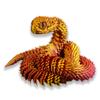 Binvin 3D Printed Animals-Snake Viper,3D Printed Snake Toys Articulated Snake 3D Printed Animals Animal Model Ornaments Creative Funny Toy Festival Gift for Frends (Red Gold, 29Inch) view 1