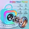 Mini Karaoke Machine for Kids with 2 Wireless Microphones - Toys Gift for Boys Girls Ages 4, 5, 6, 7, 8, 9,10,11,12+Year Old - Christmas, Birthday, Party Singing Gift (Blue) view 3