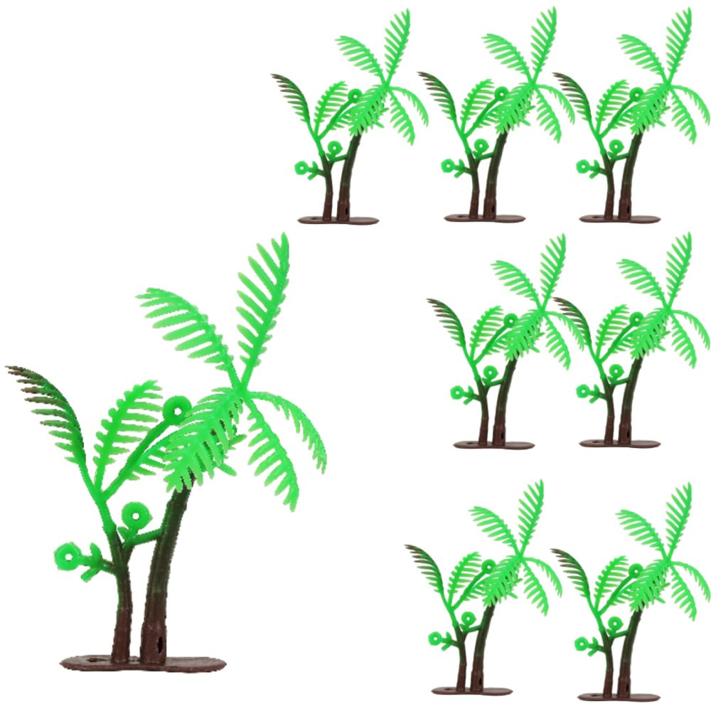 16pcs Palm Tree Decor,8cm Palm Tree Cake Topper,Coconut Tree Cake,Palm Tree Party,Jungle Cake Hawaiian Cupcake Toppers,Beach Cake Decorations