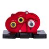 Aluminum Lightweight Gearbox OD-3 Overdrive Transmission for 1/10 RC Crawler Car Axial SCX10 II VS4-10 LCG Chassis Straight Axle (Red) view 4