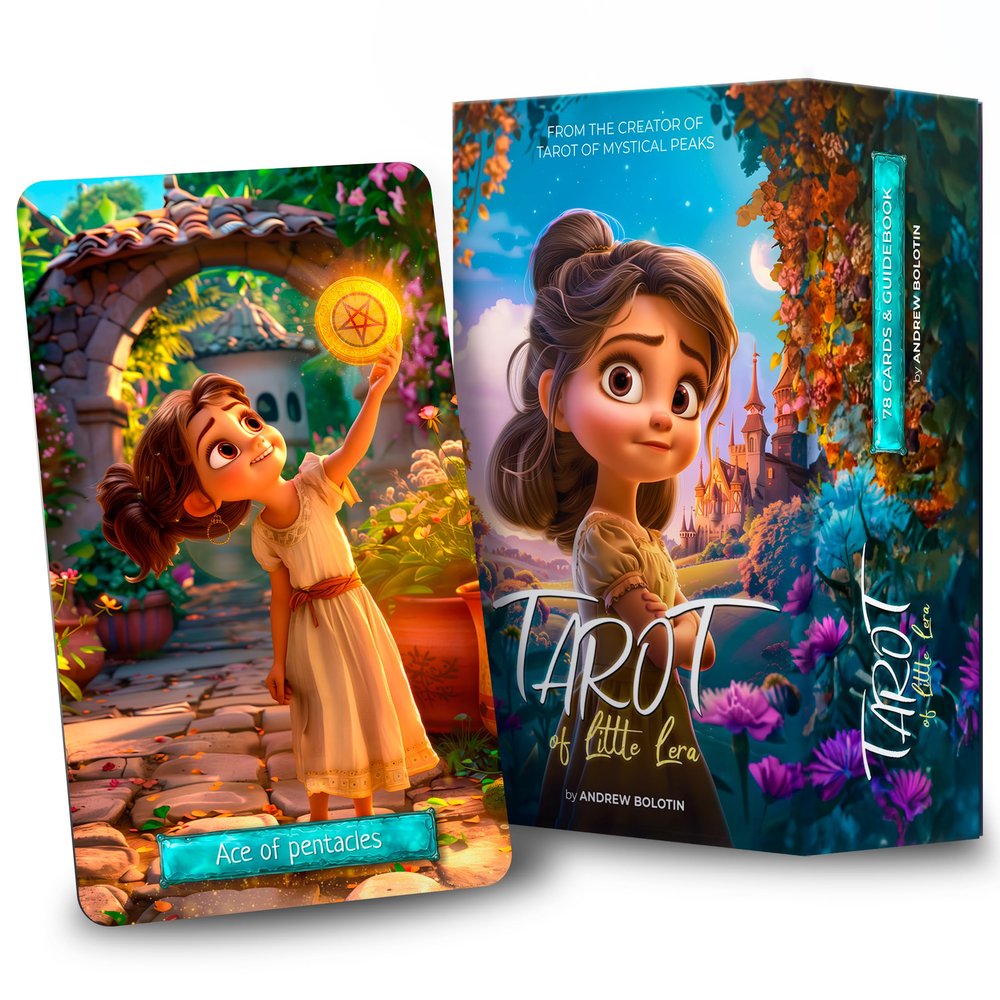 ANDREWBOLOTIN Tarot of Little Lera Pretty Tarot Cards for Beginners and Experts Gift Deck with Guide Book Oracle Cards Deck for Divination Gift Taro Spiritual Growth, Self-Discovery