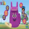 eKids Karaoke Microphone with Boombox, Toddlery Toys with Built-in Music for Kids (Dora) view 2