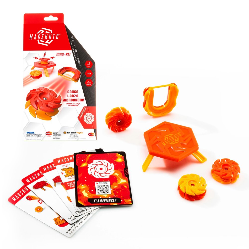 Bizak Magshuto Magkit Orange Training Set, with Launcher, Mag Pods, Challenges by Points, +8 Years, (30695171-1)