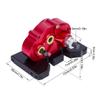 Aluminum Lightweight Gearbox OD-3 Overdrive Transmission for 1/10 RC Crawler Car Axial SCX10 II VS4-10 LCG Chassis Straight Axle (Black) view 2