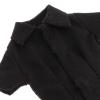 1/12 Scale Figure Short Sleeve Shirt Summer Tops Stylish Fashion Retro Outfit for 6 inch Female Figures Costume Accessories, Black view 2
