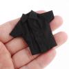 1/12 Scale Figure Short Sleeve Shirt Summer Tops Stylish Fashion Retro Outfit for 6 inch Female Figures Costume Accessories, Black view 4