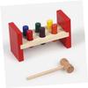 VANZACK 1 Set Wooden Hammer Color Recognition Percussion Table for Interactive Educational Play Craftsmanship Engaging Parent Activities Smooth Surface Design view 2