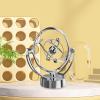 WeiLaiKeQi Motion Desktop Toy Decoration Versatile Decorative Portable Balance Sculpture Machine for Shelf Party Gift Living Room, Silver view 2