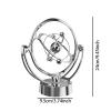WeiLaiKeQi Motion Desktop Toy Decoration Versatile Decorative Portable Balance Sculpture Machine for Shelf Party Gift Living Room, Silver view 4