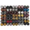 10-Pack 1:64 Rubber Wheels with Logo  Random Custom Rims and Tires Set for 1/64 Diecast Cars  Includes Axles  Realistic Upgrade for Miniature Scale Vehicles view 1