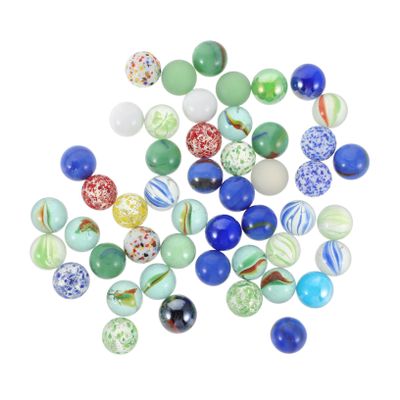 Toyvian 50pcs Colorful Glass Marbles for Crafts and Home Decoration Vibrant for Marble Games and Creative Projects for Boys and Girls and Adults