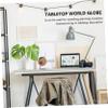 Garneck Floating Raised Relief Globe for Futuristic Decor Home Office Classroom Desktop Geographic Globe Stand view 4