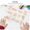 100pcs Kids DIY Space Craft Kit: Wooden Spaceship Astronaut Painting Set - Creative Playroom Decor for Boys Girls - Sky Series Art view 3