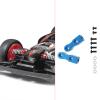 2Pcs Servo Mount Brackets Replacement Accessory Metal Spare Parts for TT01 TT02 1/10 RC Car Professional, Blue view 3
