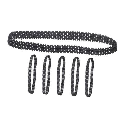 VICASKY 6pcs Rubber Tank Tracks: Shock-Absorbing Model Tank Wheels Chain Links Replacement Parts for Remote Control Toy DIY Accessories