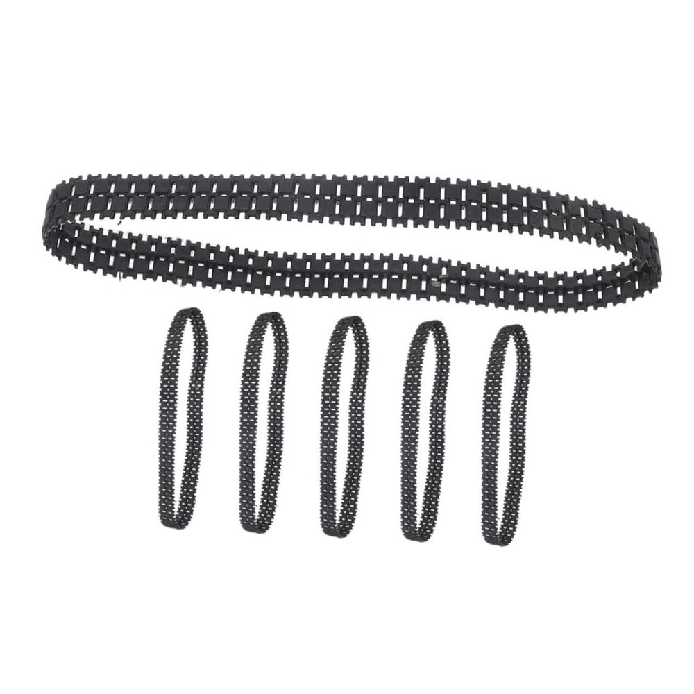 VICASKY 6pcs Rubber Tank Tracks: Shock-Absorbing Model Tank Wheels Chain Links Replacement Parts for Remote Control Toy DIY Accessories