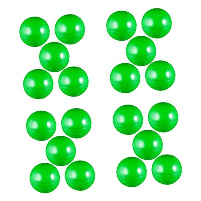 Mobestech 20pcs Bingo Activity Balls: 4cm Plastic Hollow Design for Vending Machines Party Supplies - Classroom Activities Capsules for Tokens Small Toys