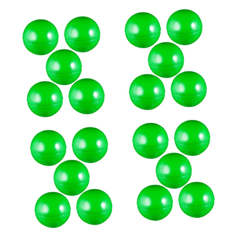 Mobestech 20pcs Bingo Activity Balls: 4cm Plastic Hollow Design for Vending Machines Party Supplies - Classroom Activities Capsules for Tokens Small Toys