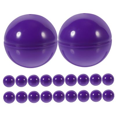 Ciieeo 20pcs Bingo Activity Balls: 4cm Plastic Hollow Design for Vending Machines Party Supplies - Classroom Activities Capsules for Tokens Small Toys