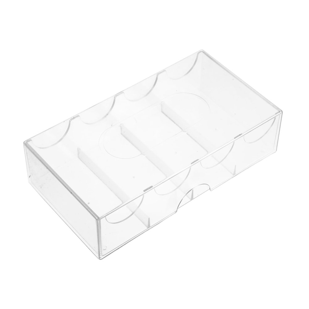 Garneck Wear-resistant Poker Chip Box Portable Poker Chip Holder Case Professional Tray Storage