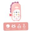 BESPORTBLE 1PC Bilingual Phone Pink Dinosaur Cartoon Mobile Phone for Chewable Vibration Function Material for Early Childhood Learning and Play view 3