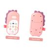 BESPORTBLE 1PC Bilingual Phone Pink Dinosaur Cartoon Mobile Phone for Chewable Vibration Function Material for Early Childhood Learning and Play view 4