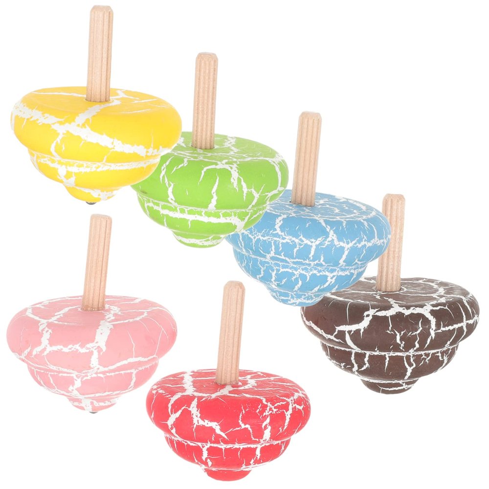 BESPORTBLE 6pcs Gyro Rotating Tops for Educational Play Engaging Gyro Playthings for Interactive Learning and Fun