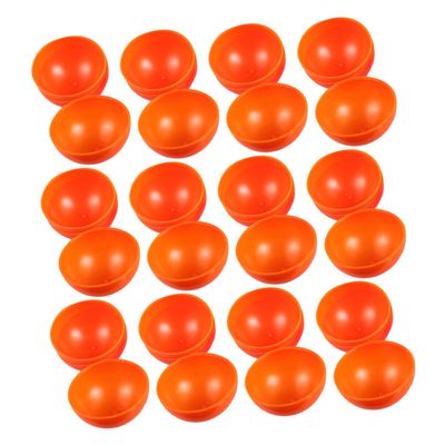 PLAFOPE 20pcs Raffle Bingo Balls: Party Game Balls Prize Draw Spheres Mini Plastic Balls For Game Night Large Group Activities Orange