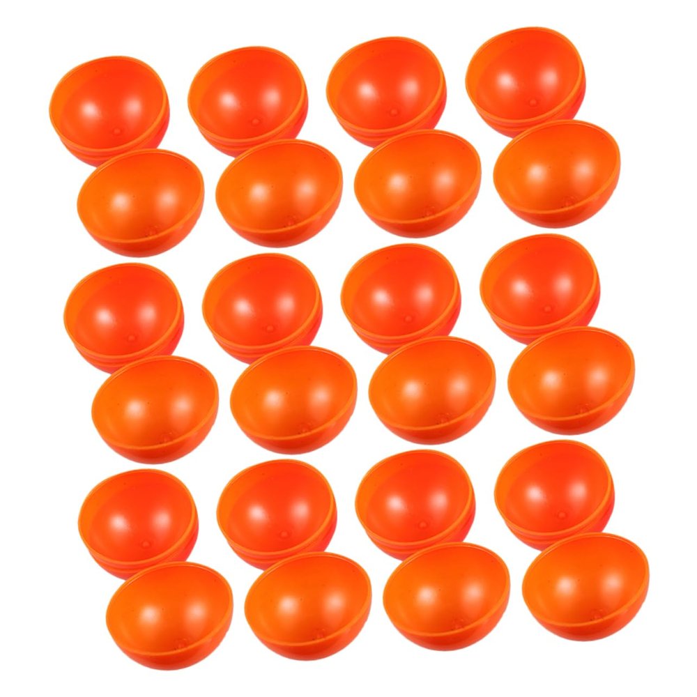 PLAFOPE 20pcs Raffle Bingo Balls: Party Game Balls Prize Draw Spheres Mini Plastic Balls For Game Night Large Group Activities Orange