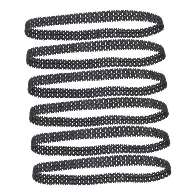 KONTONTY 6pcs Rubber Tank Tracks: Flexible Remote Control Vehicles Robot Tanks Tracks DIY Replacement Accessories for Indoor and Outdoor Use