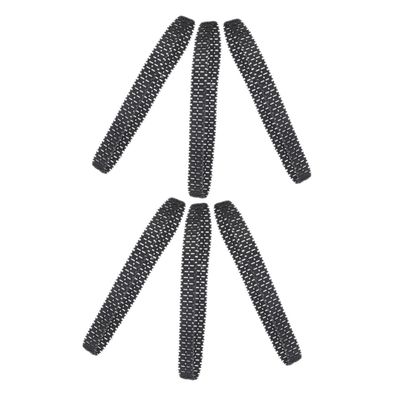 ORFOFE 6pcs Toy Tanks Tracks: Shock-Absorbing Rubber Model Tanks Tracks Replacement Parts for DIY Vehicles Robot Accessories