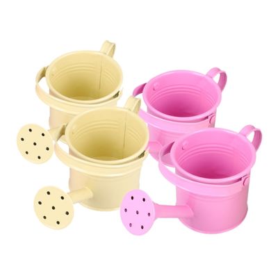 POPETPOP 4pcs Small Metal Watering Can: for Kids Cute and Garden Watering Pot Iron Can for Outdoor and Indoor Use Design