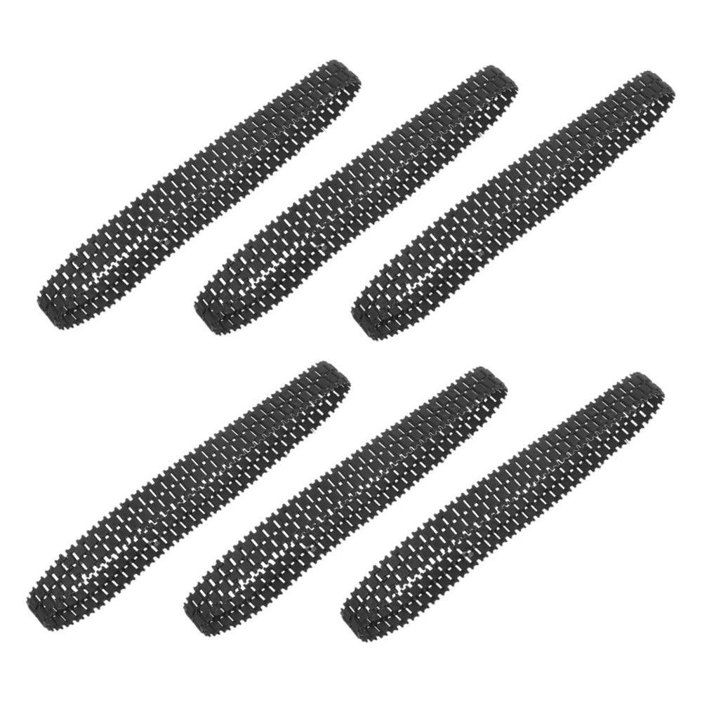 CORHAD 6pcs DIY Tank Tracks: Rubber Toy Tanks Tracks Replacement Parts Model Accessories for Car Wheels Tires Chain Link