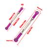 Beufee 6Pcs 88mm RC Car Push Rod, 1/10 RC Car Aluminum Alloy Adjustable Turnbuckle Push Rod Linkage Accessories (Purple) view 2