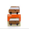 CANDYCAR Wooden Diecast Collection - VW Brown Adventurer, Premium Handcrafted Beech Wood Toy Car view 2