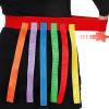 4Pcs Catch Tail Game Belt Set, Stretchable Catching Tail Training Equipment Field Day Games Pulling Belt Parent Child Activity Props with 6 Tails Red (Adult Type) view 2