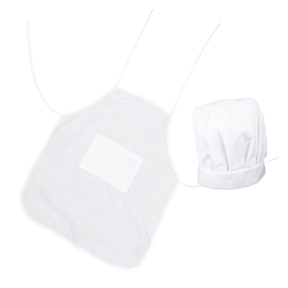 JECOMPRIS Boys Chef Hat Apron Set Sleeveless Kitchen Cooking Apron Role Playing Toys for Toddlers