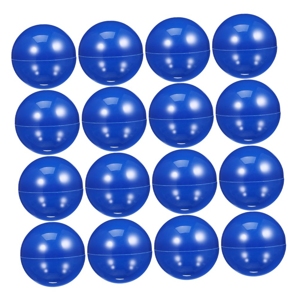 OKUMEYR 20pcs Hollow Bingo Balls: Prize Winning Spheres Blue Plastic Raffle Balls Round Vending Machine Capsules Game Props For Party