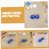 OKUMEYR 20pcs Hollow Bingo Balls: Prize Winning Spheres Blue Plastic Raffle Balls Round Vending Machine Capsules Game Props For Party view 3