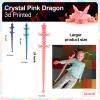 243D Printed Dragon Large 3D Dragon--Bigger Fidget Toy Gift for Kids, Boys, Girls & Adults,Cool Giant Crystal 3-D Printed Animals Desk Decor , Easter Basket Essentials (Peach Colour, 24inch) view 3