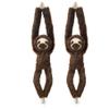 2 Pcs 50CM realistic hanging plush animal-filled Sloth Toys with Hands and Feet and Parent-Child Knot, Sloth Soft Long Plush Jungle Party Decoration Curtain Storage Toys Stuffed Animals for Kids 4-8 view 1